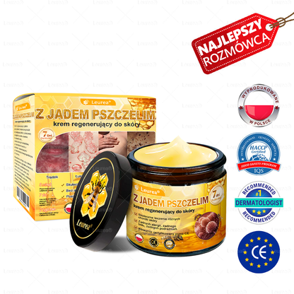 ✨✨✨Leurea® Krem Regenerujący z Jadem Pszczelim🔥 Naturalna regeneracja skóry, wygładzenie zmarszczek i promienna cera-50 ml