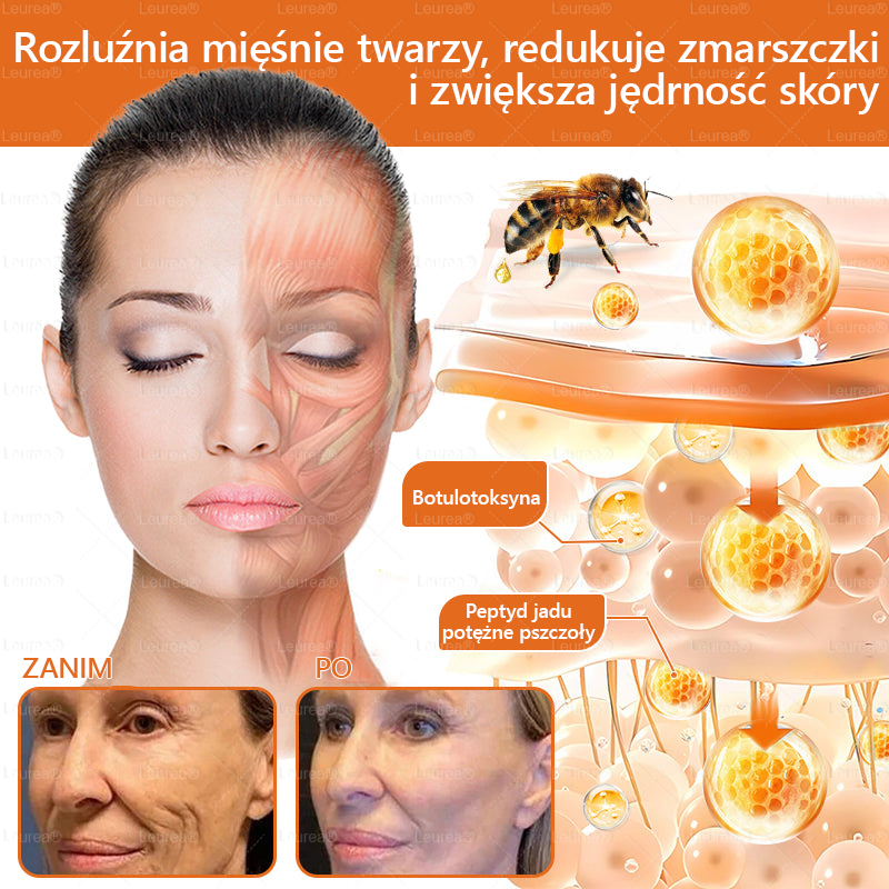 ✨✨✨Leurea® Krem Regenerujący z Jadem Pszczelim🔥 Naturalna regeneracja skóry, wygładzenie zmarszczek i promienna cera-50 ml