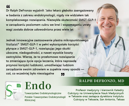 🍏Voilaist® SMGT-GLP-1 Nanoplaster z Mikronakłuciami🍃Bezbolesny, długotrwały, zwalczający cukrzycę, otyłość i choroby układu krążenia