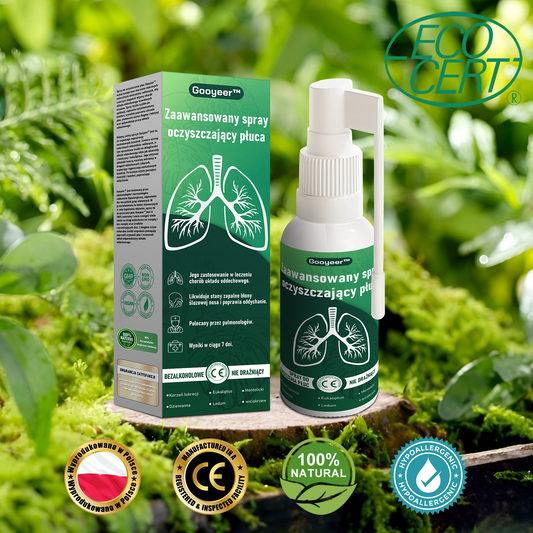 🌿🌿𝐆𝐨𝐨𝐲𝐞𝐞𝐫™ Zaawansowany spray do oczyszczania płuc- Zdrowie płuc - wsparcie immunologiczne, detoksykacja i wsparcie oddechowe - Odpowiedni dla wszystkich grup wiekowych