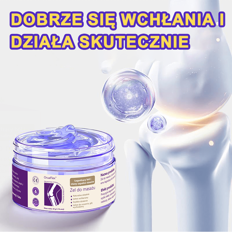 💜OruaFlex™ Kurkuma & Olej Emu Żel do masażu łagodzący ból i stany zapalne stawów👨‍⚕️Certyfikowany przez Polskie Towarzystwo Ortopedyczne i Traumatologiczne (PTOiTr)