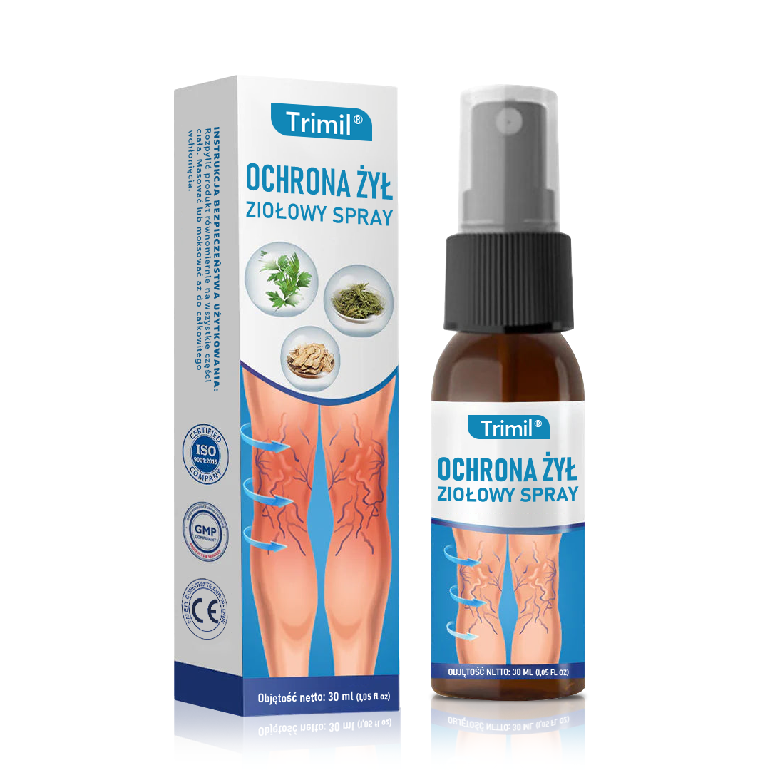 💙💙Trimil® Ziołowy Spray na Ochronę Żył - ✅ Klinicznie udowodniono, że eliminuje żylaki w zaledwie 7 dni!