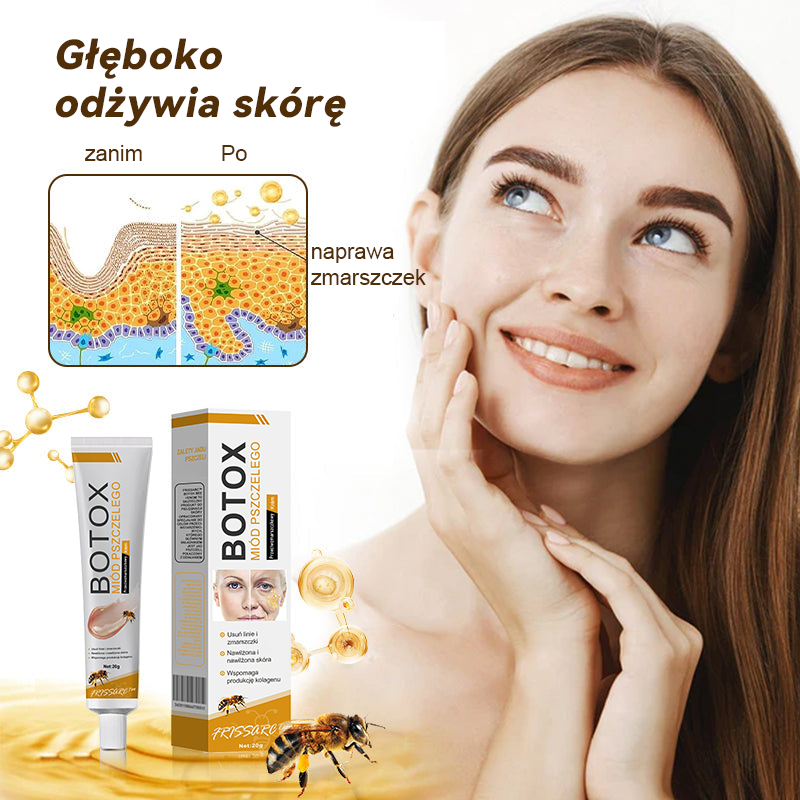 💛FrissArc™ Botox Miód Pszczelego Krem przeciwzmarszczkowy - Redukuje zmarszczki, ujędrnia skórę i rozjaśnia cerę ( Przeciwstarzeniowy krem o podwójnym działaniu )