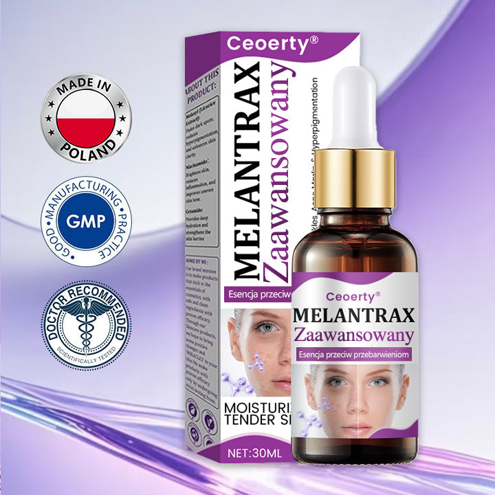 💜 Ceoerty® MelantraX Zaawansowana esencja przeciw przebarwieniom ✅ Skuteczna walka z przebarwieniami, ciemnymi plamami i nierównym kolorytem skóry
