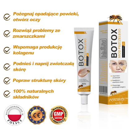 💛FrissArc™ Botox Miód Pszczelego Krem przeciwzmarszczkowy - Redukuje zmarszczki, ujędrnia skórę i rozjaśnia cerę ( Przeciwstarzeniowy krem o podwójnym działaniu )