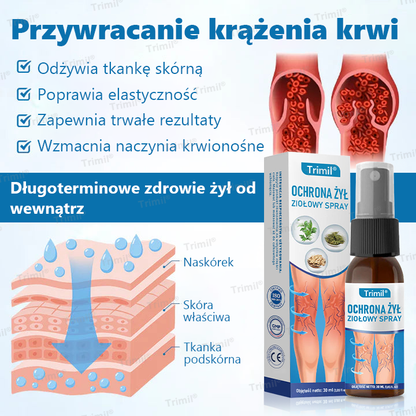 💙💙Trimil® Ziołowy Spray na Ochronę Żył - ✅ Klinicznie udowodniono, że eliminuje żylaki w zaledwie 7 dni!