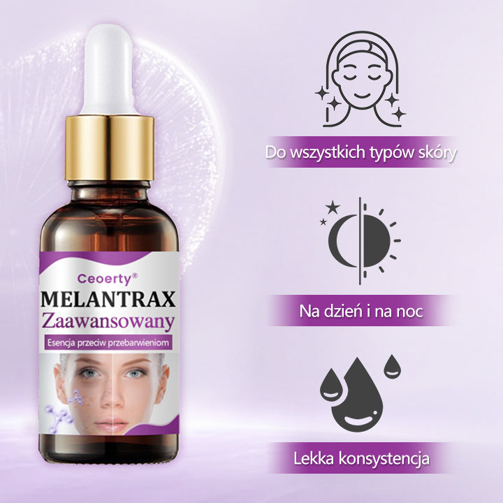 💜 Ceoerty® MelantraX Zaawansowana esencja przeciw przebarwieniom ✅ Skuteczna walka z przebarwieniami, ciemnymi plamami i nierównym kolorytem skóry