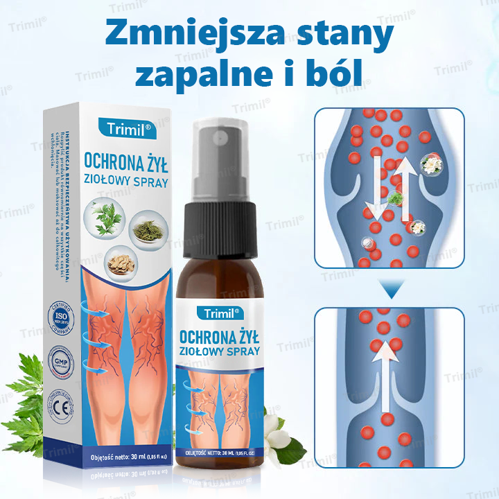 💙💙Trimil® Ziołowy Spray na Ochronę Żył - ✅ Klinicznie udowodniono, że eliminuje żylaki w zaledwie 7 dni!