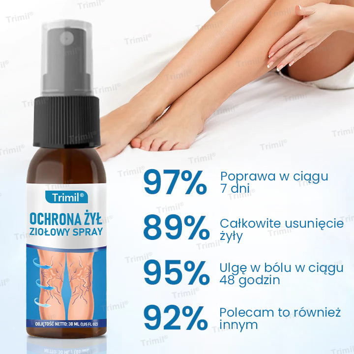 💙💙Trimil® Ziołowy Spray na Ochronę Żył - ✅ Klinicznie udowodniono, że eliminuje żylaki w zaledwie 7 dni!