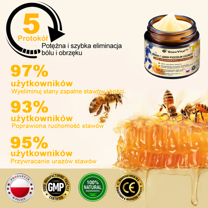 ✨🐝✨𝑺𝒕𝒂𝒘𝑽𝒊𝒕𝒂𝒍™ Krem z Jadem Pszczelim Leczniczy do Regeneracji Stawów - Zalecane przez Polskie Towarzystwo Ortopedyczne i Traumatologiczne