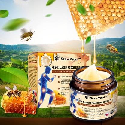 💎𝑺𝒕𝒂𝒘𝑽𝒊𝒕𝒂𝒍™ Krem z Jadem Pszczelim Leczniczy do Regeneracji Stawów - Zatwierdzony przez CE - odpowiedni dla wszystkich grup wiekowych